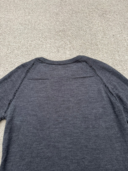 AW07 Dior Homme by Hedi Slimane "Navigate" Distressed Wool Sweater