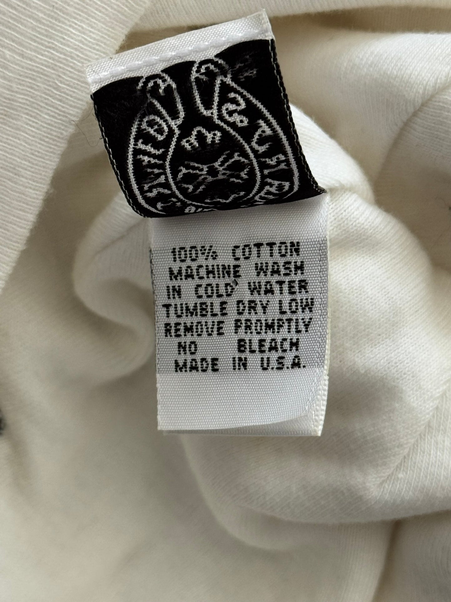 Vintage Chrome Hearts Vine Cross Logo White Thermal Beanie