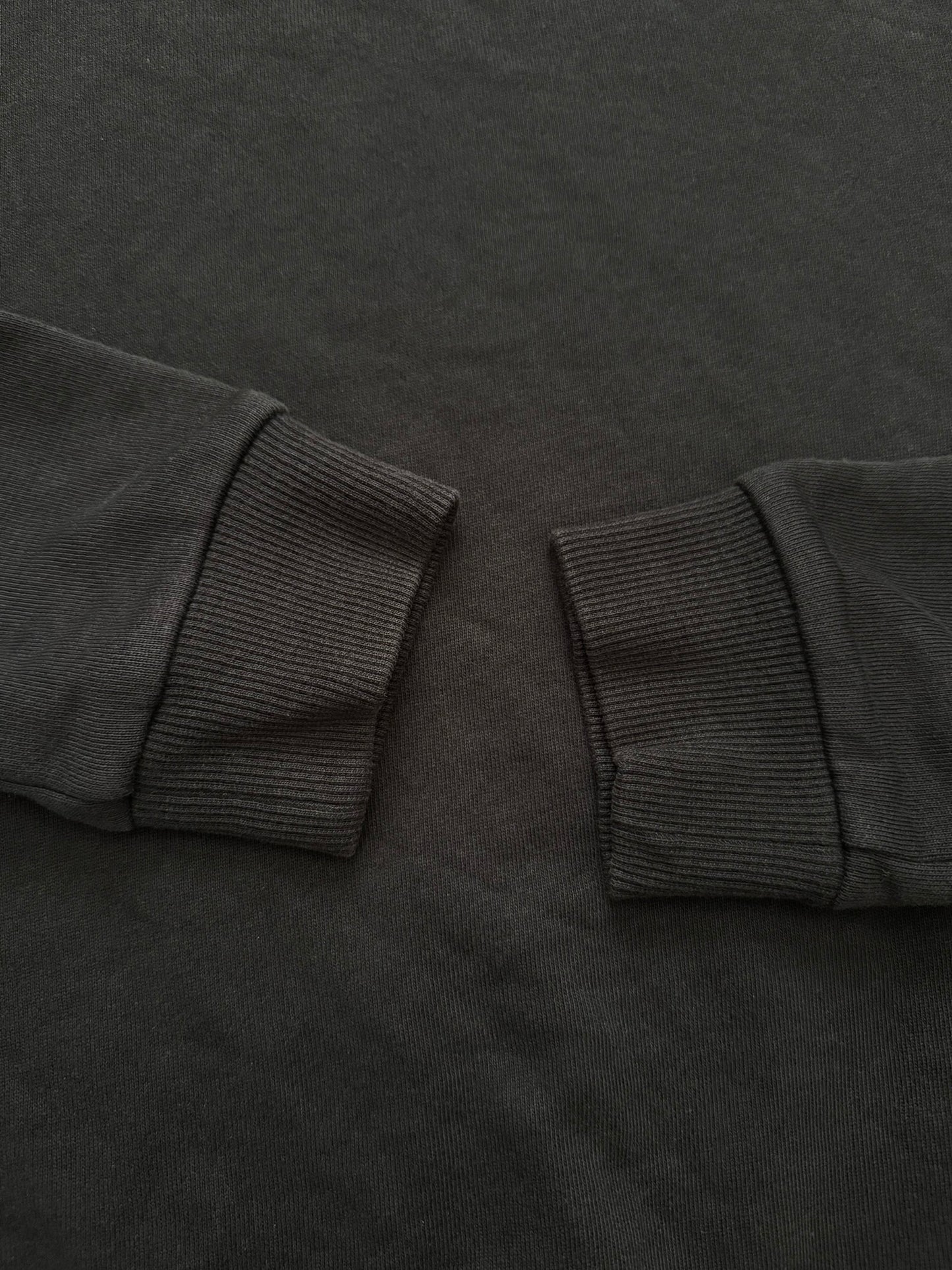 SS14 Saint Laurent by Hedi Slimane Leather Paneled Sweatshirt