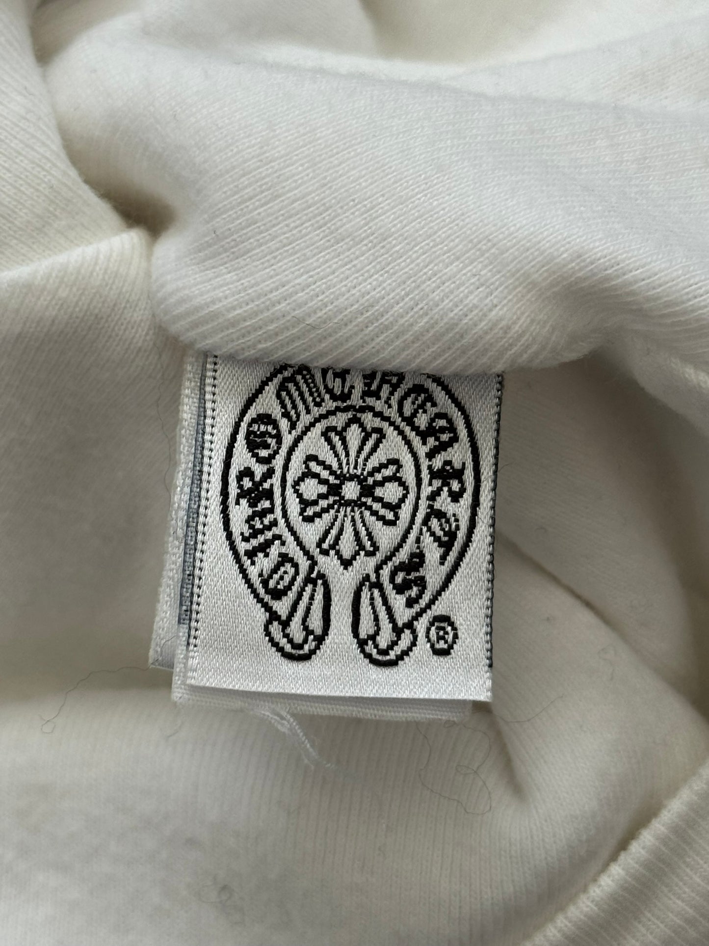 Vintage Chrome Hearts Cross Logo White Thermal Beanie