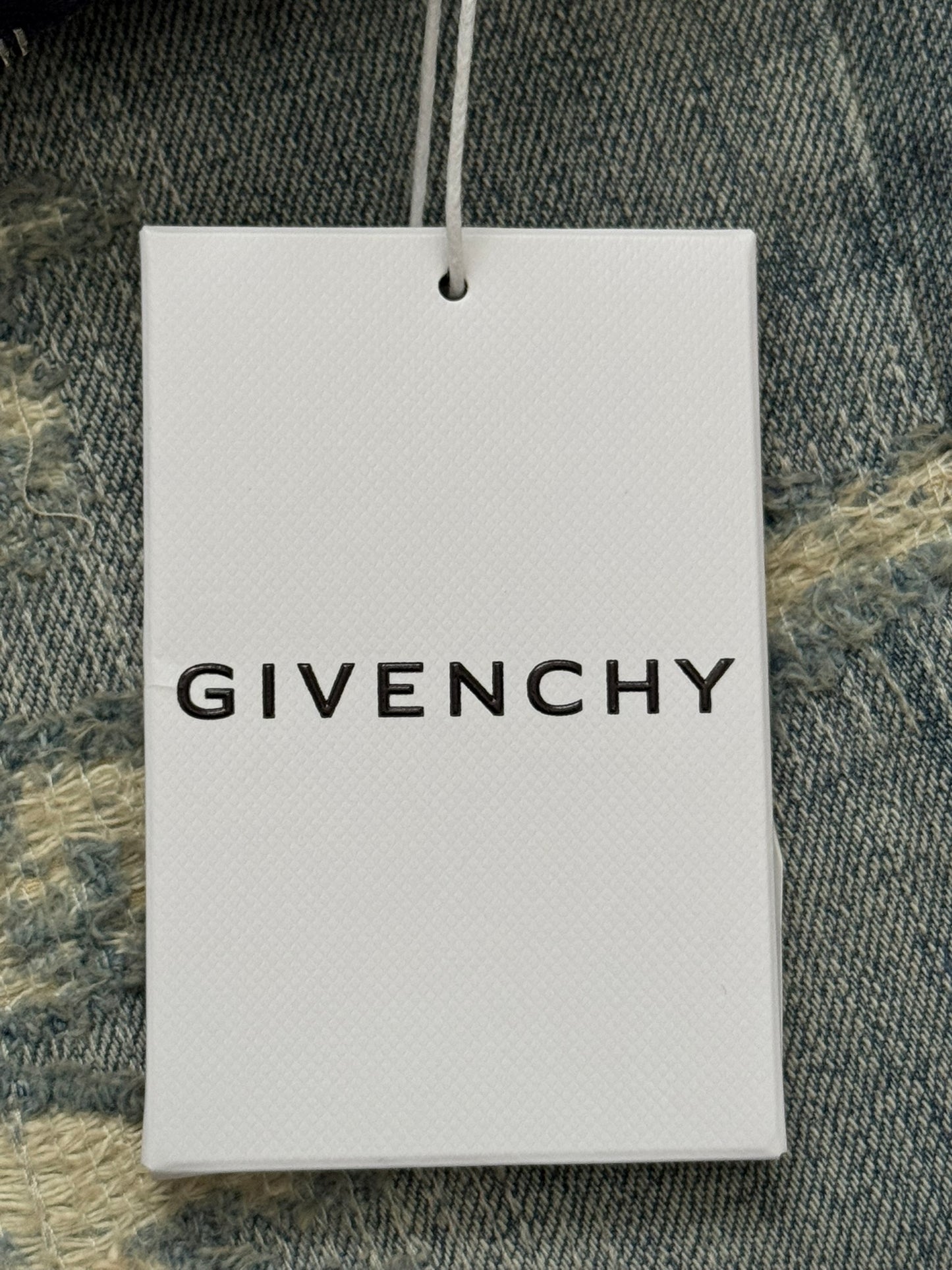 FW22 Givenchy Boro Repaired Distressed Moleskin Patch Denim Jeans
