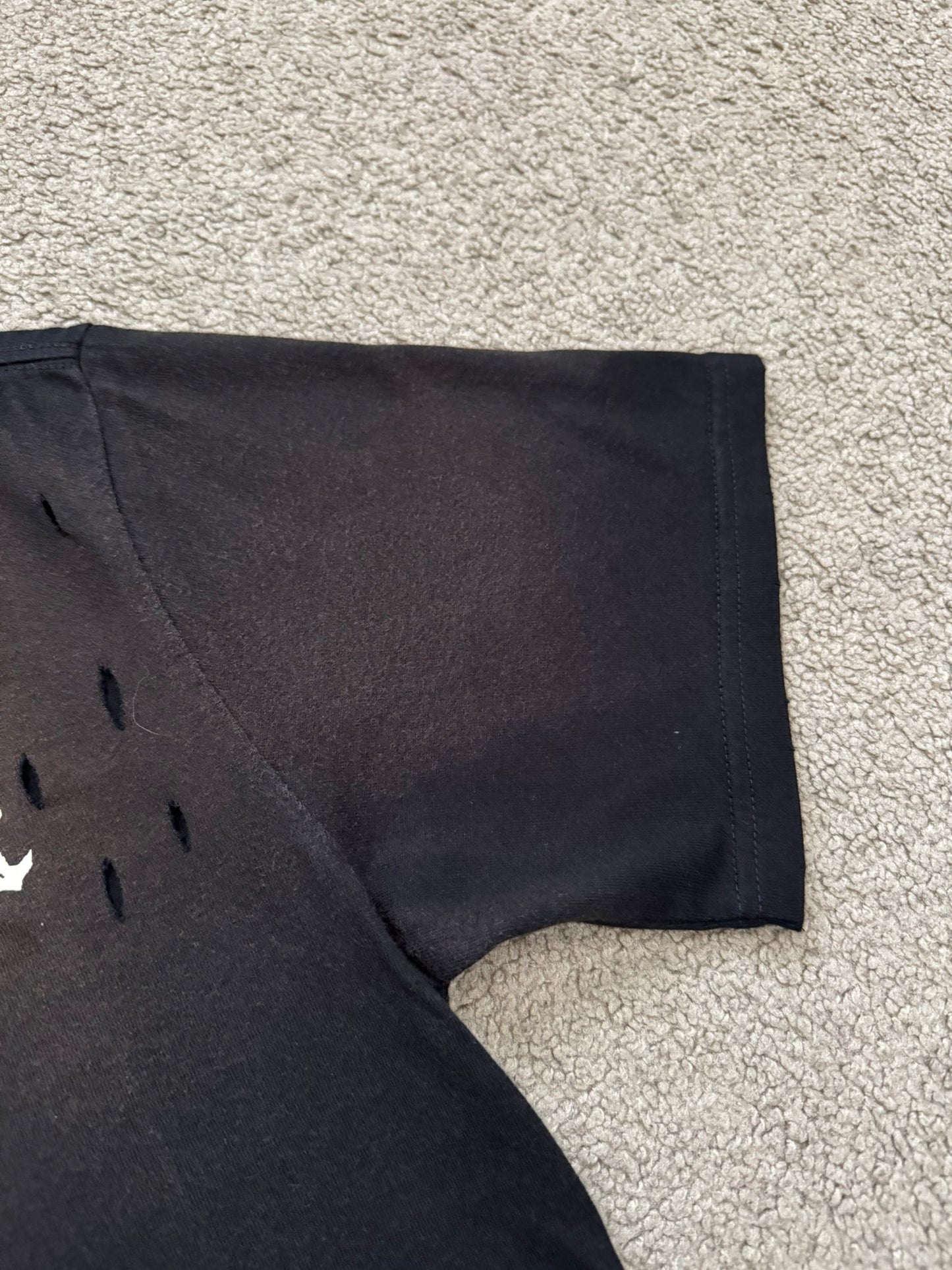 AW07 Number (N)ine "Thread A Heart" Distressed T Shirt