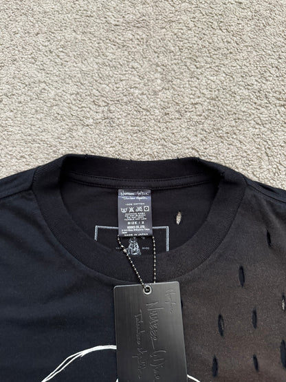 AW07 Number (N)ine "Thread A Heart" Distressed T Shirt