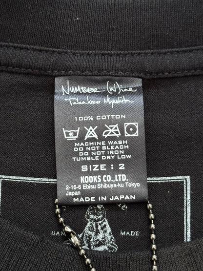 AW07 Number (N)ine "Thread A Heart" Distressed T Shirt