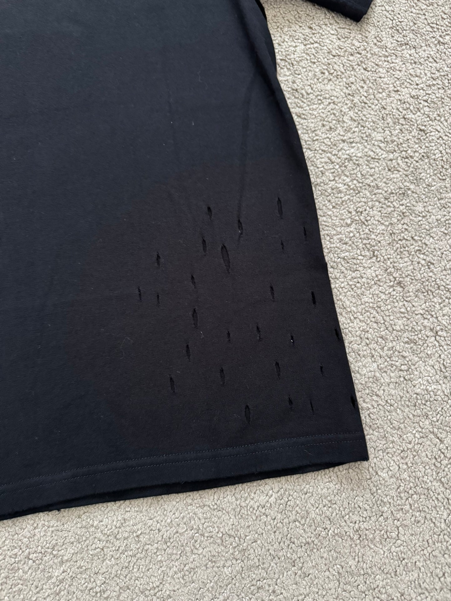AW07 Number (N)ine "Thread A Heart" Distressed T Shirt