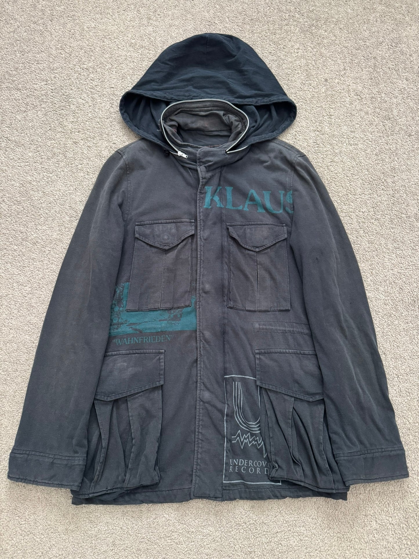 SS06 Undercover "T" Klaus M-65 Military Cargo Field Jacket