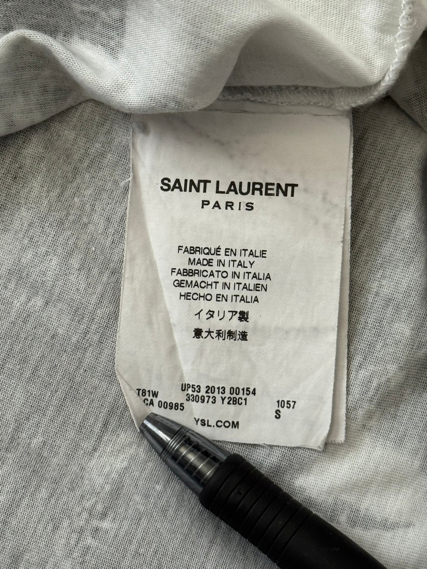 FW13 Saint Laurent by Hedi Slimane Brian Roettinger Art T Shirt