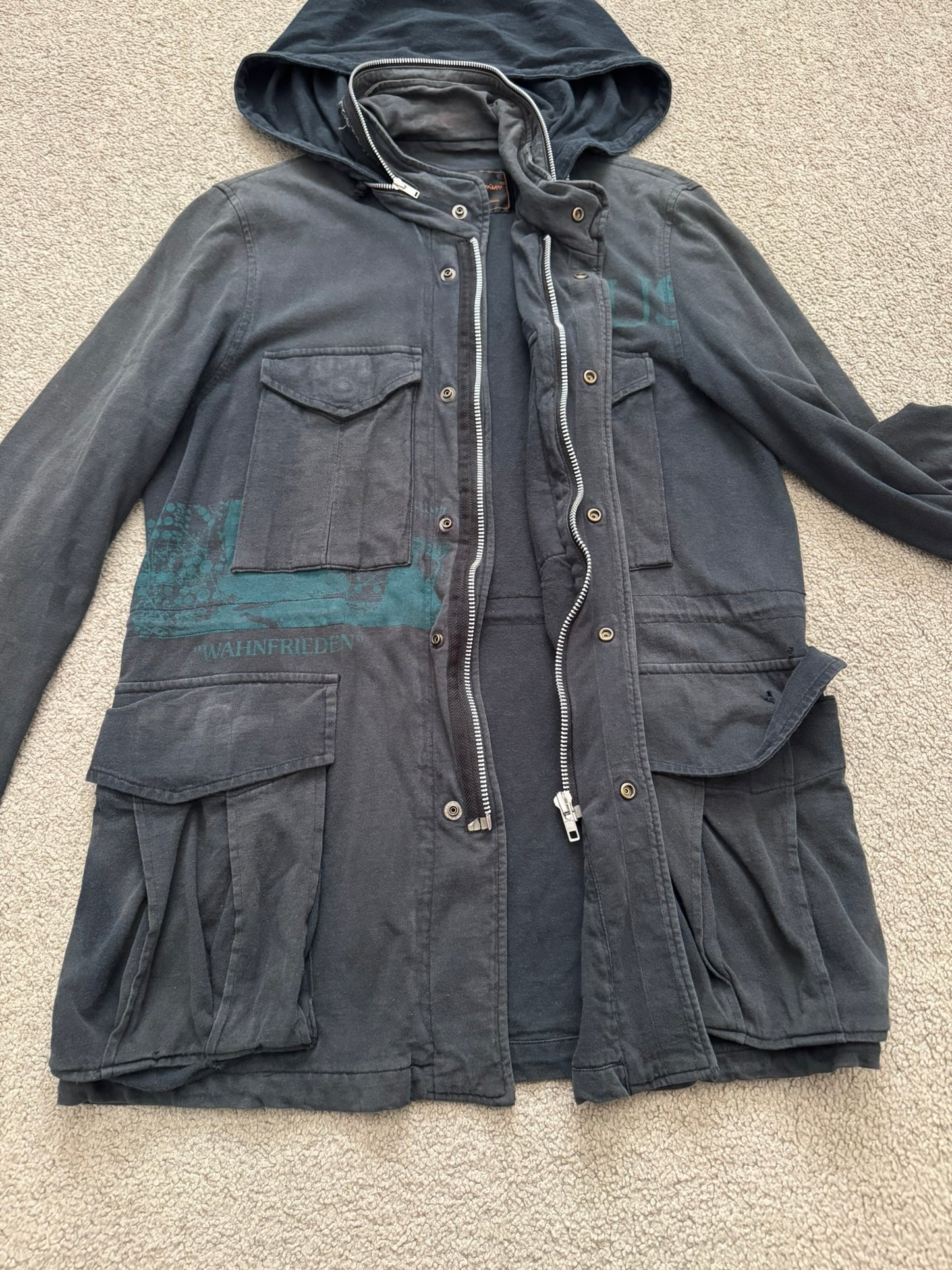 SS06 Undercover "T" Klaus M-65 Military Cargo Field Jacket