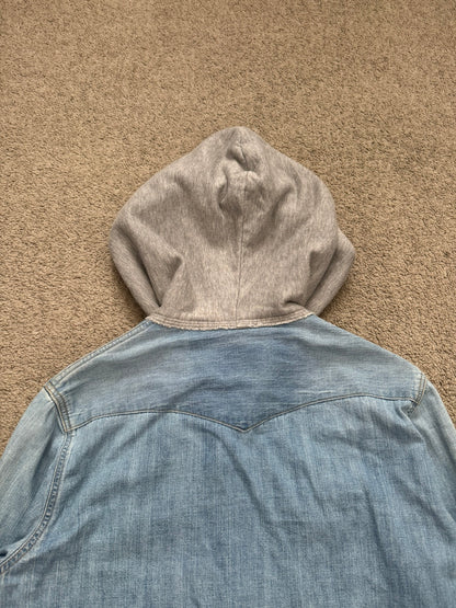AW05 Number (N)ine "The High Streets/THS" Hybrid Hooded Shirt