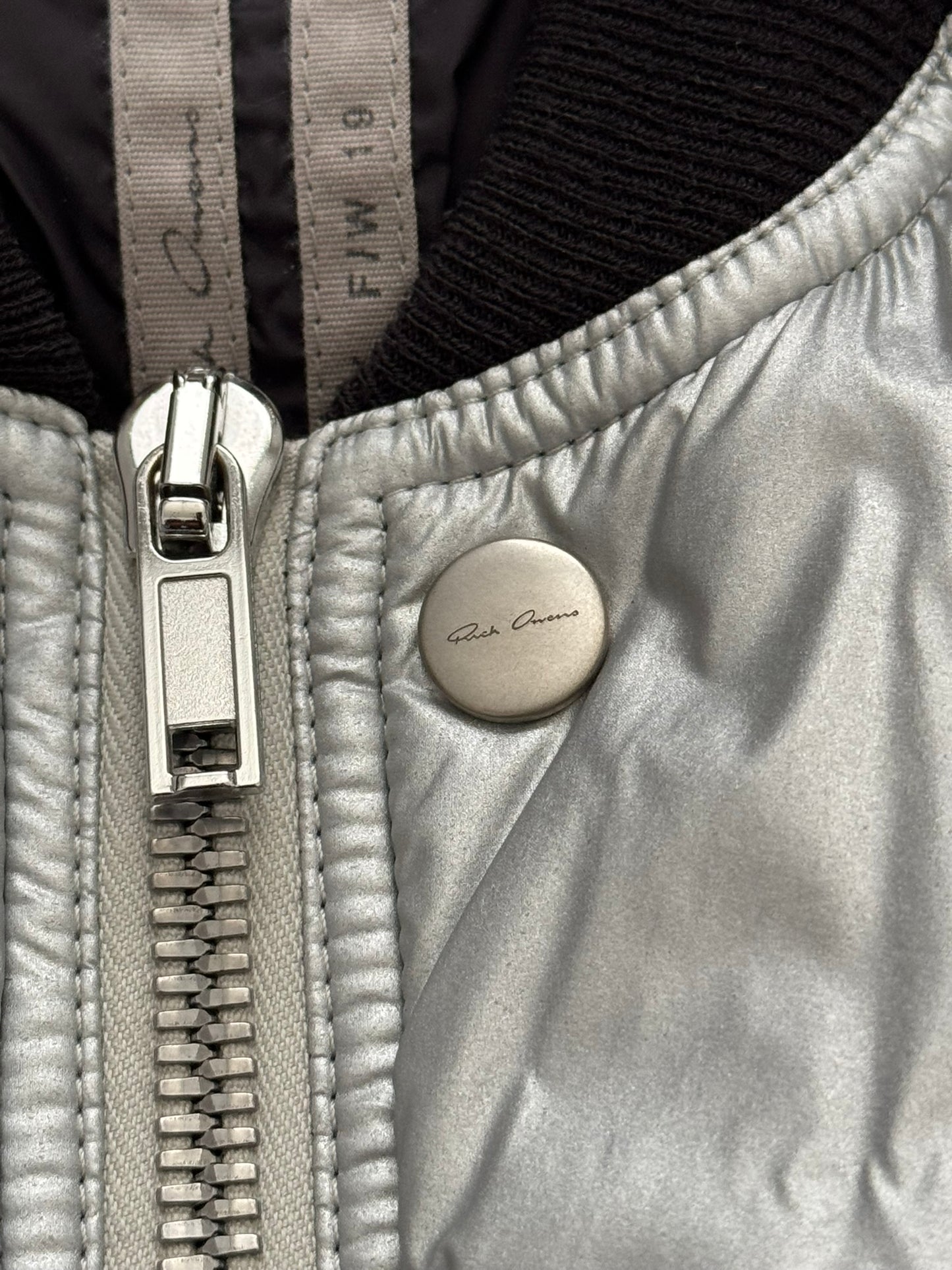 FW19 Rick Owens Mainline "Larry" Hybrid Gradient Bomber Jacket