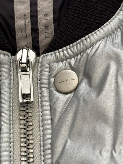 FW19 Rick Owens Mainline "Larry" Hybrid Gradient Bomber Jacket