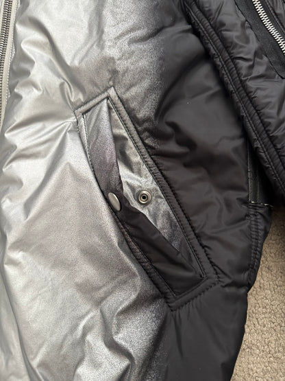 FW19 Rick Owens Mainline "Larry" Hybrid Gradient Bomber Jacket