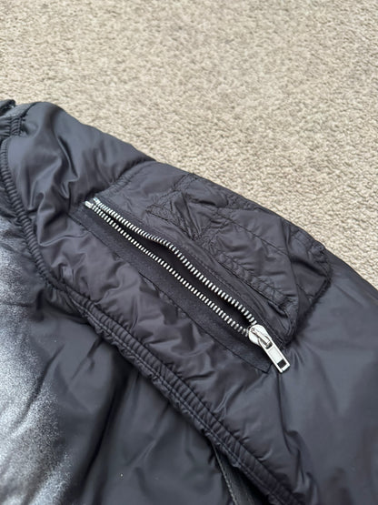 FW19 Rick Owens Mainline "Larry" Hybrid Gradient Bomber Jacket