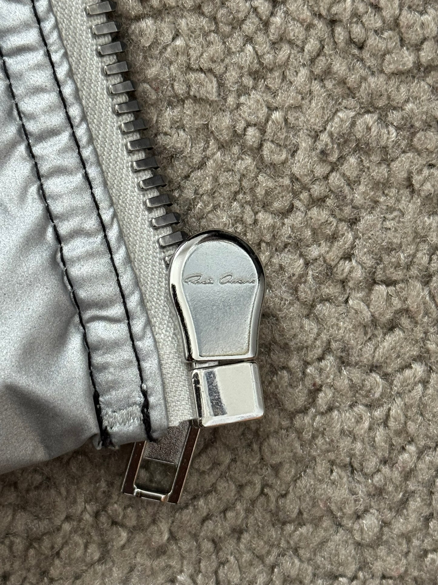 FW19 Rick Owens Mainline "Larry" Hybrid Gradient Bomber Jacket