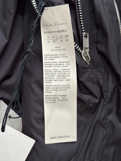 FW19 Rick Owens Mainline "Larry" Hybrid Gradient Bomber Jacket