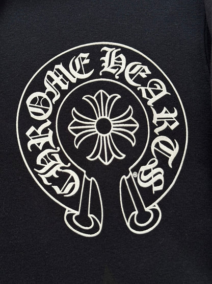 Vintage Chrome Hearts Thermal Scroll & Stars Dagger Zip Up Hoodie