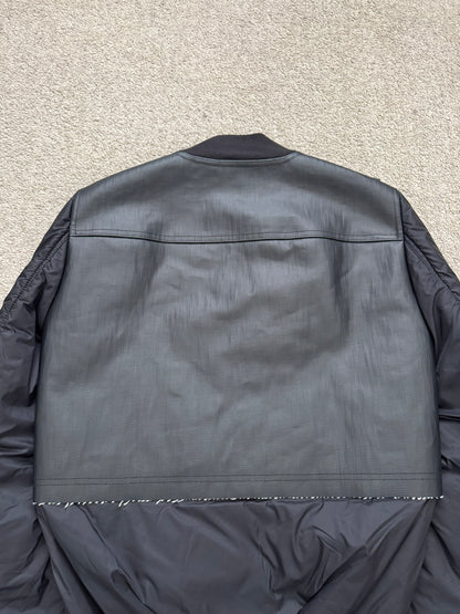 FW19 Rick Owens Mainline "Larry" Hybrid Gradient Bomber Jacket