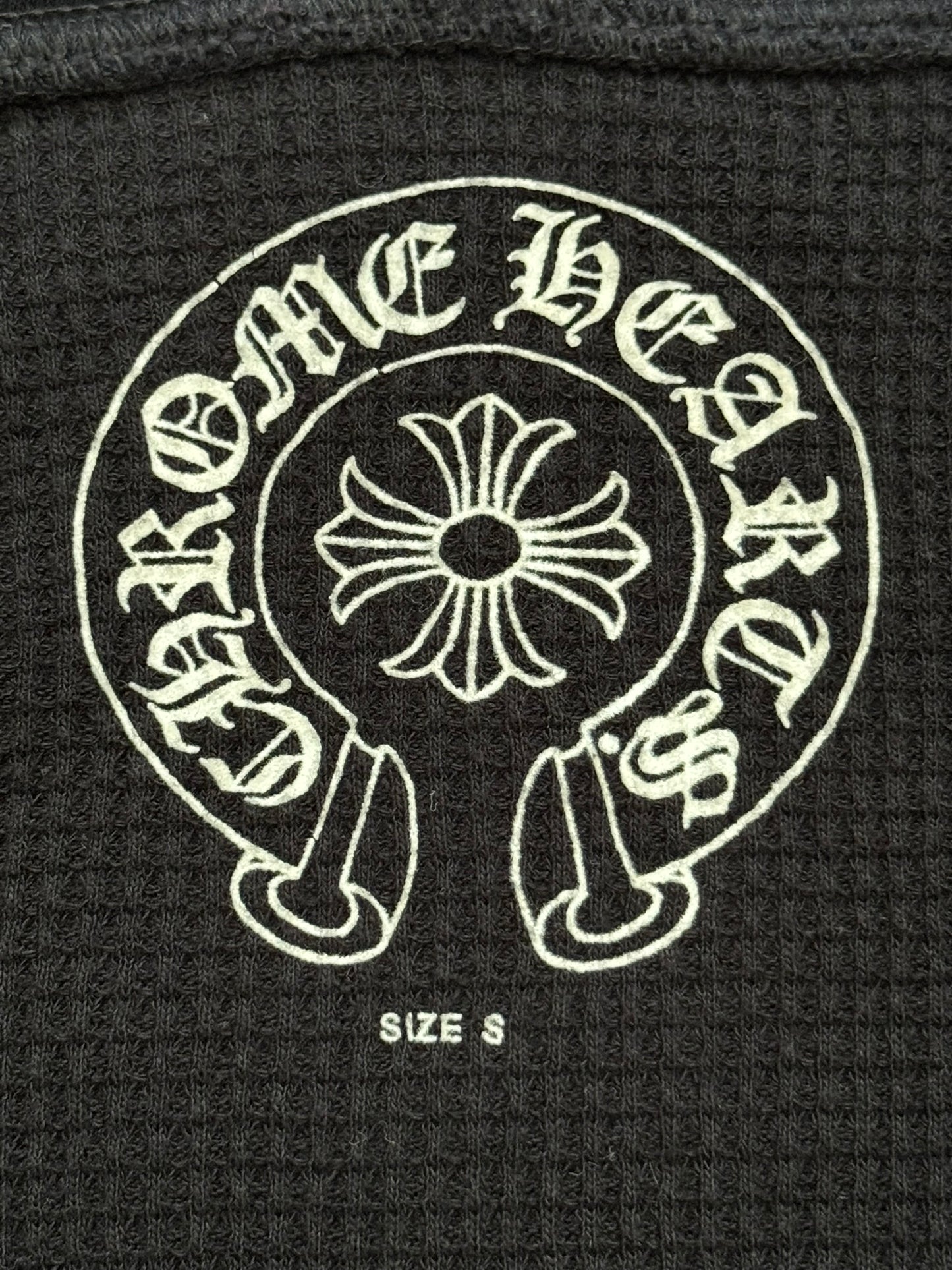 Vintage Chrome Hearts Thermal Scroll & Stars Dagger Zip Up Hoodie