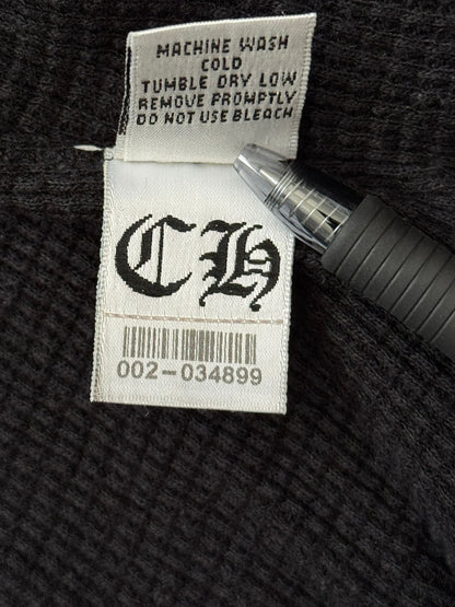 Vintage Chrome Hearts Thermal Scroll & Stars Dagger Zip Up Hoodie