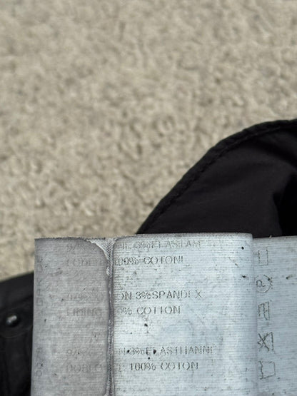 2000s Rick Owens DRKSHDW Black Lightweight Poplin Pants