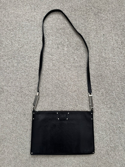FW20 Rick Owens Mainline "Performa" Large Pouch Leather Bag