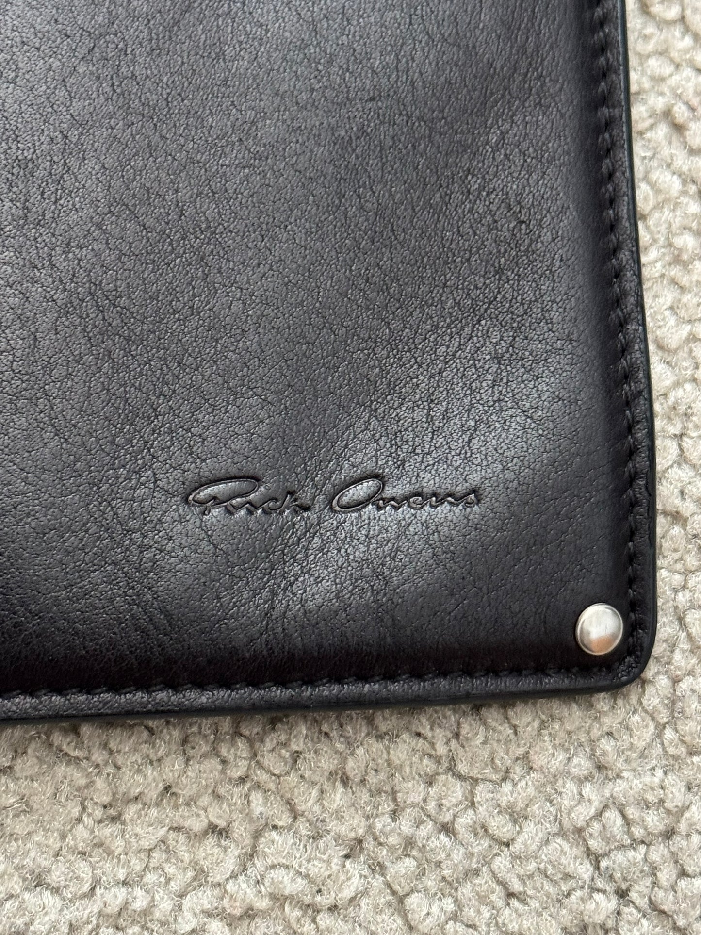 FW20 Rick Owens Mainline "Performa" Large Pouch Leather Bag
