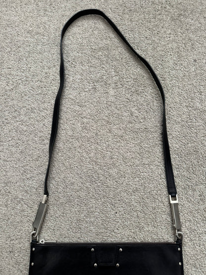 FW20 Rick Owens Mainline "Performa" Large Pouch Leather Bag