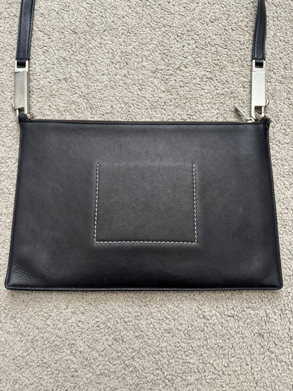 FW20 Rick Owens Mainline "Performa" Large Pouch Leather Bag