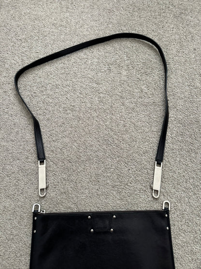 FW20 Rick Owens Mainline "Performa" Large Pouch Leather Bag