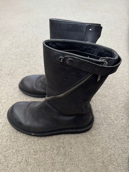 FW11 Rick Owens "Limo" Spiral Zip Creeper Boots