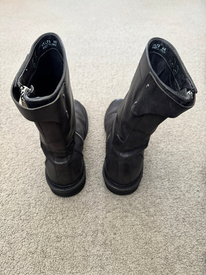 FW11 Rick Owens "Limo" Spiral Zip Creeper Boots