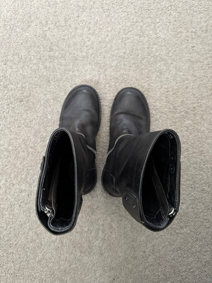 FW11 Rick Owens "Limo" Spiral Zip Creeper Boots