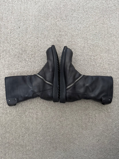 FW11 Rick Owens "Limo" Spiral Zip Creeper Boots