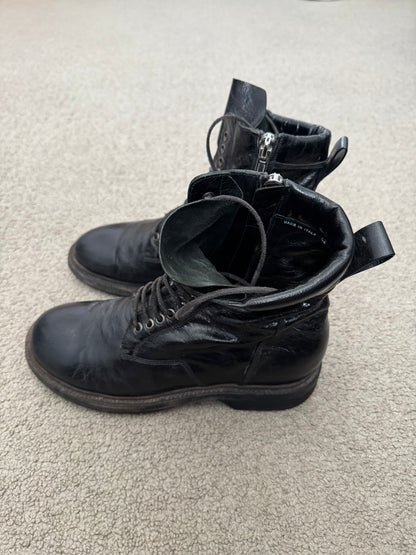 SS15 Rick Owens "Faun" Goodyear Flex Military Combat Boots