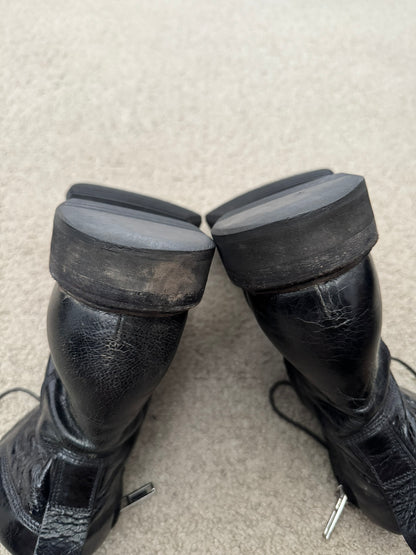 SS15 Rick Owens "Faun" Goodyear Flex Military Combat Boots