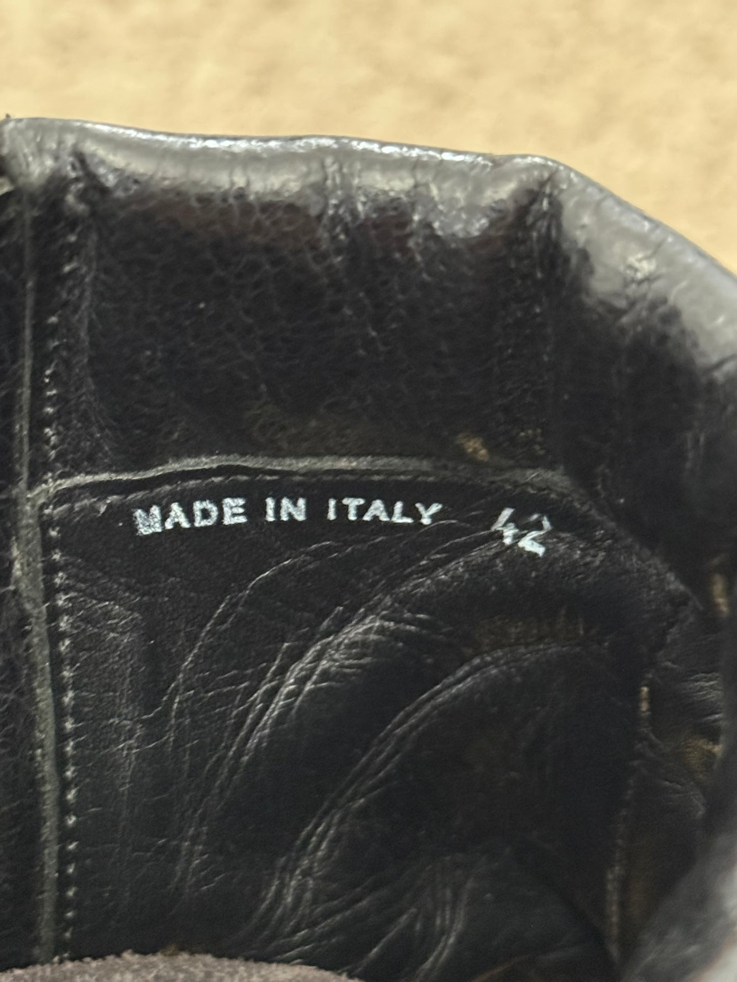 SS15 Rick Owens "Faun" Goodyear Flex Military Combat Boots