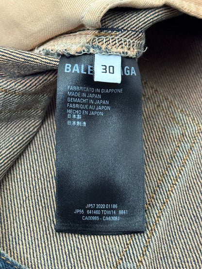 FW20 Balenciaga Hybrid Denim/Twill Paneled Jeans