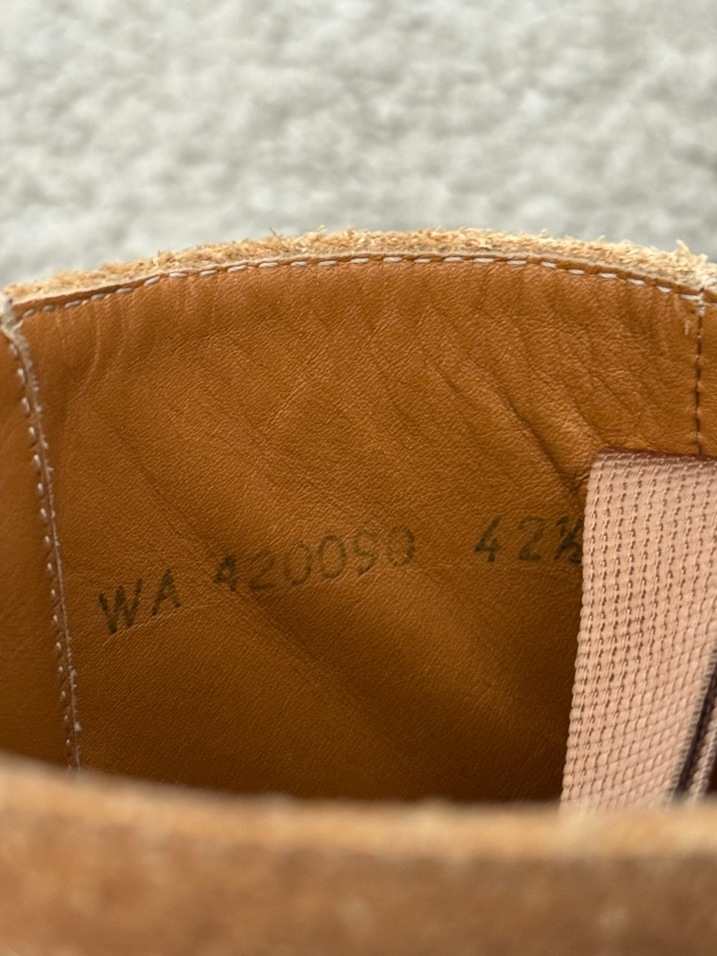 SS16 Saint Laurent by Hedi Slimane Wyatt 40mm Tan Suede Harness Boots