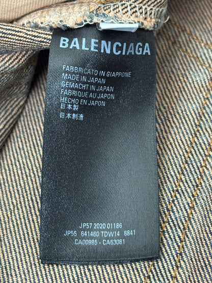 FW20 Balenciaga Hybrid Denim/Twill Paneled Jeans