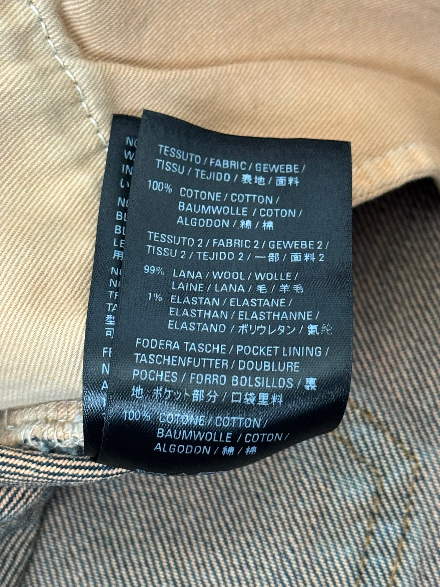 FW20 Balenciaga Hybrid Denim/Twill Paneled Jeans