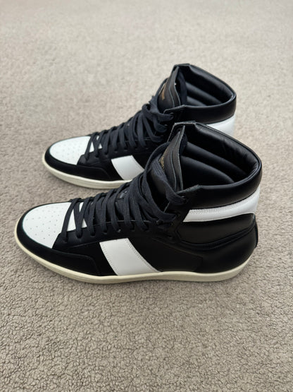 SS16 Saint Laurent by Hedi Slimane Black/White SL/10H High Top Sneakers