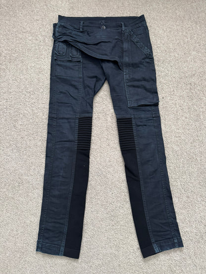 FW14 Rick Owens DRKSHDW Black Memphis Biker Denim Jeans