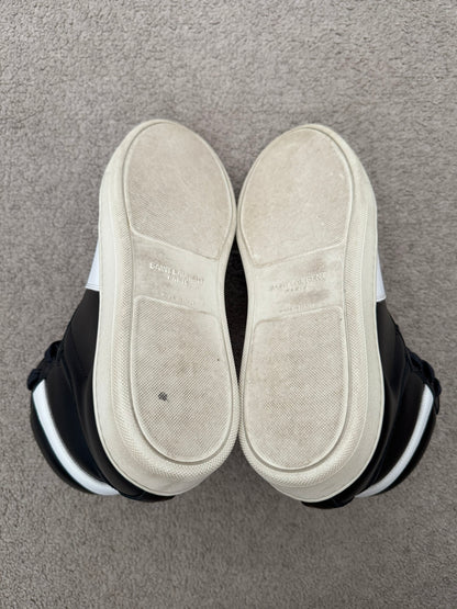 SS16 Saint Laurent by Hedi Slimane Black/White SL/10H High Top Sneakers