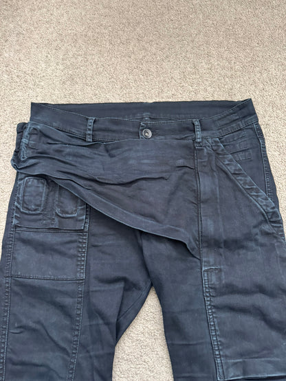 FW14 Rick Owens DRKSHDW Black Memphis Biker Denim Jeans