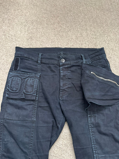 FW14 Rick Owens DRKSHDW Black Memphis Biker Denim Jeans