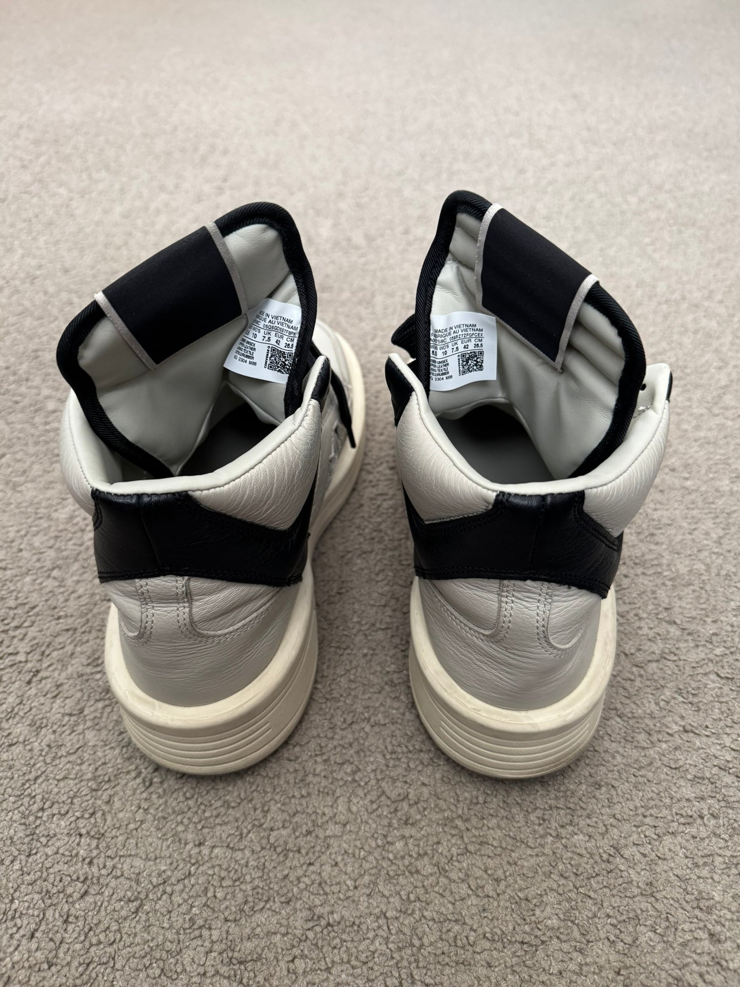 FW23 Rick Owens DRKSHDW x Converse TURBOWPN Mid Top Sneakers