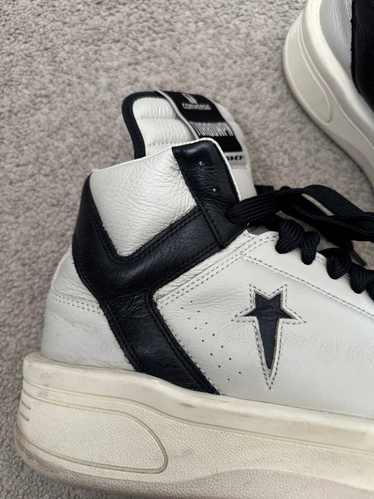 FW23 Rick Owens DRKSHDW x Converse TURBOWPN Mid Top Sneakers