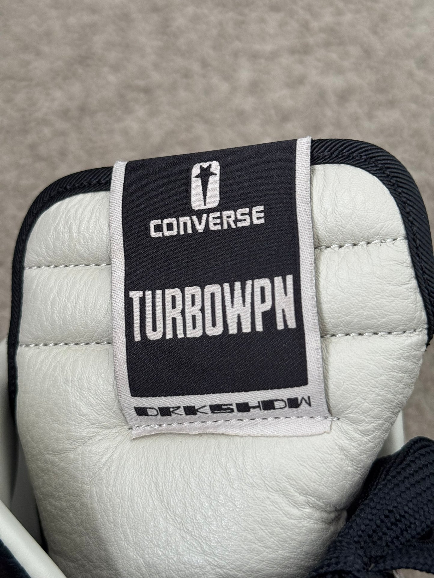 FW23 Rick Owens DRKSHDW x Converse TURBOWPN Mid Top Sneakers