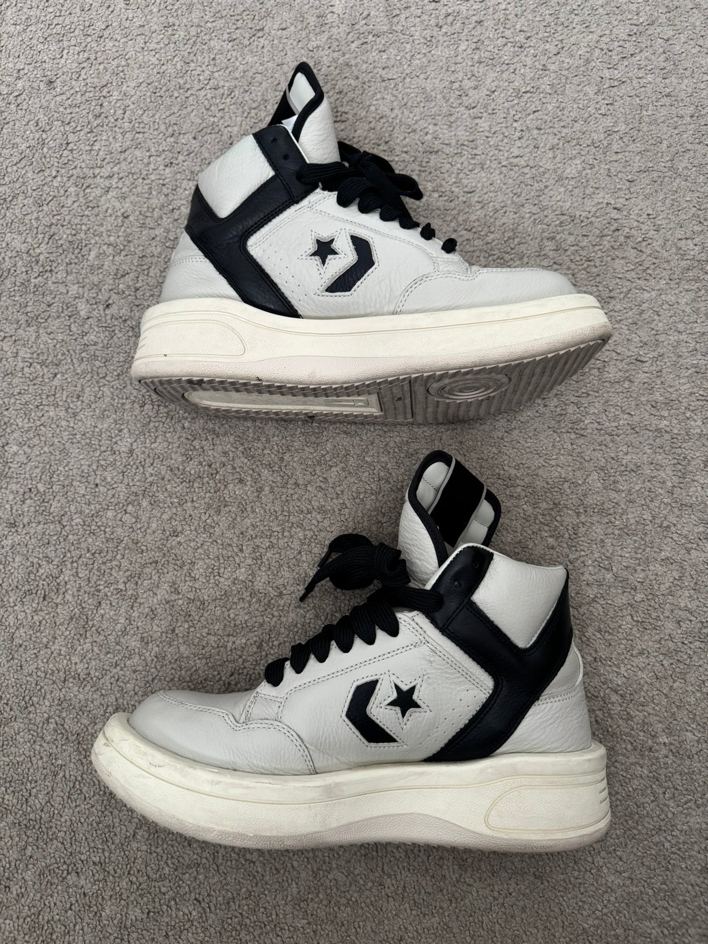 FW23 Rick Owens DRKSHDW x Converse TURBOWPN Mid Top Sneakers
