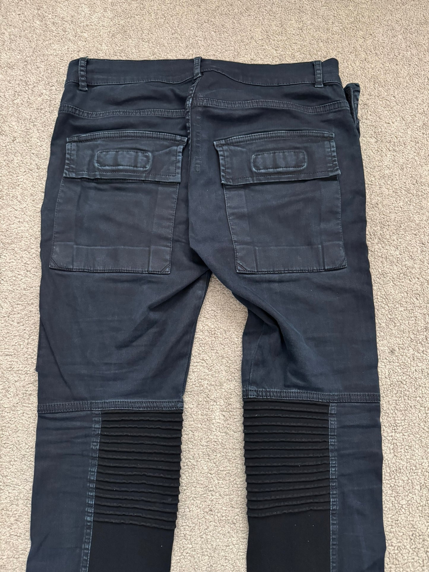 FW14 Rick Owens DRKSHDW Black Memphis Biker Denim Jeans